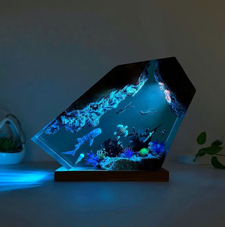Submarine Resin Night Lamp