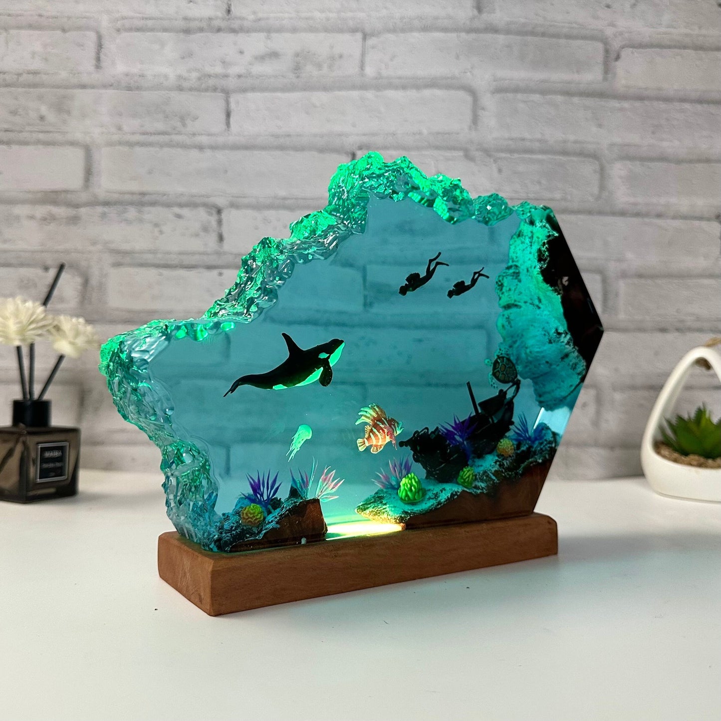 Handmade Epoxy Resin Lamp