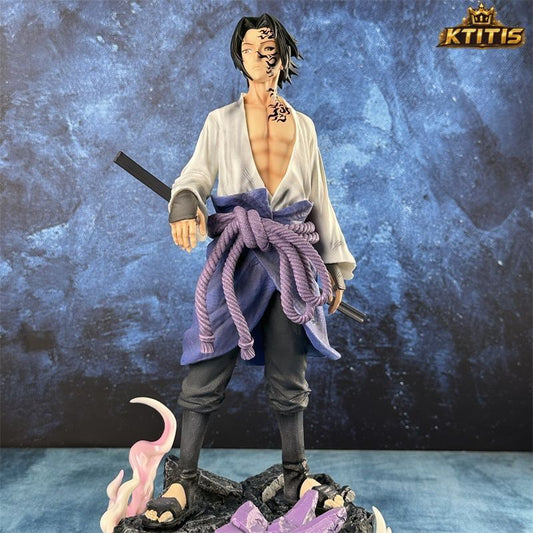 Sasuke Curse Mark & Hawk Statue 42CM