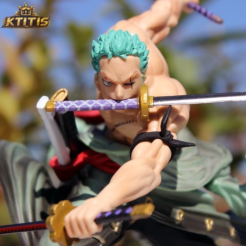 One Piece Roronoa Zoro Figure – Pirate Hunter 3-Sword Statue