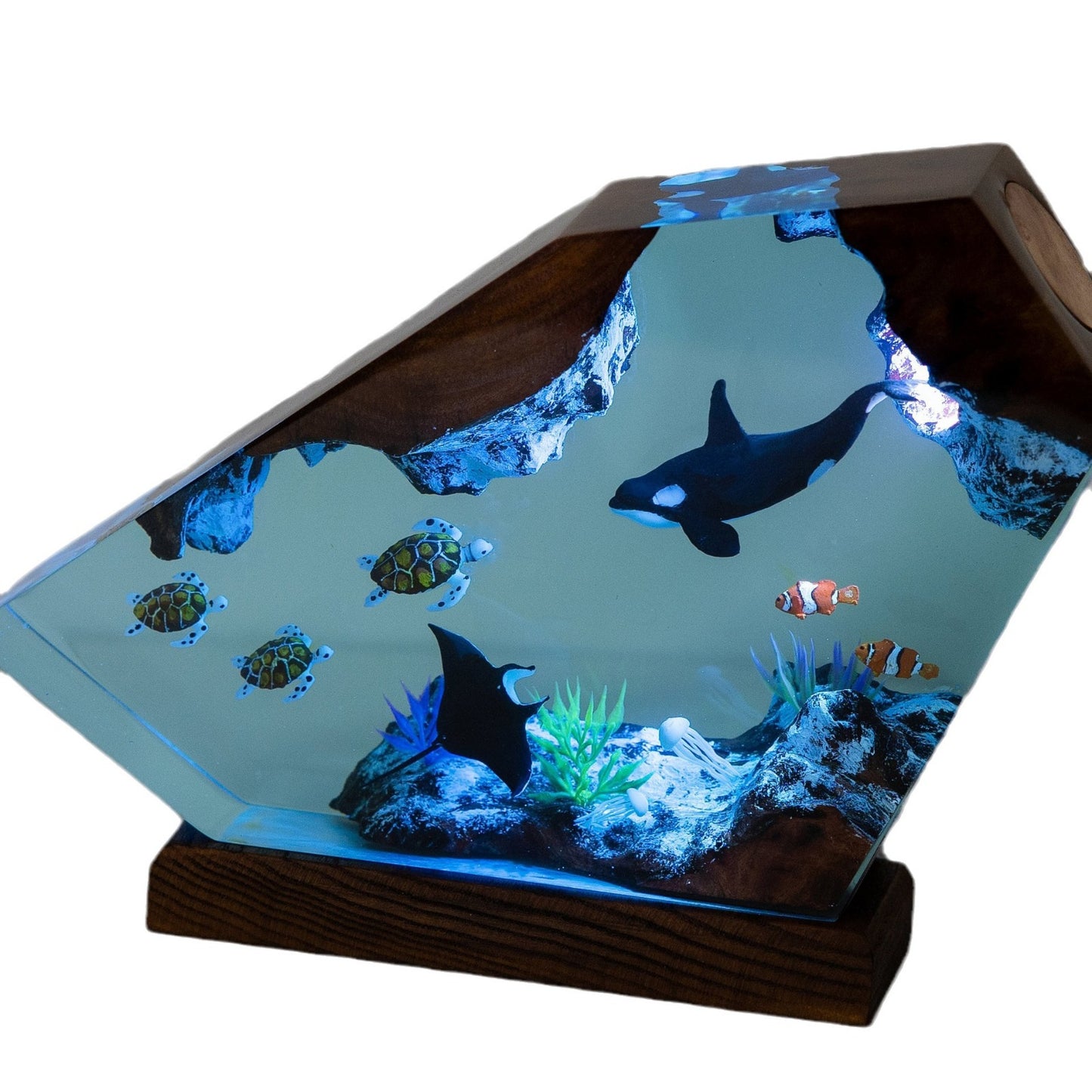 Orca & Turtle Resin Night Light