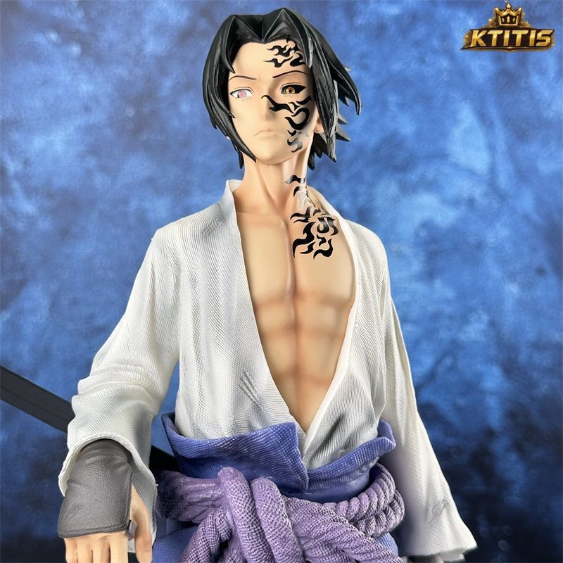 Sasuke Curse Mark & Hawk Statue 42CM