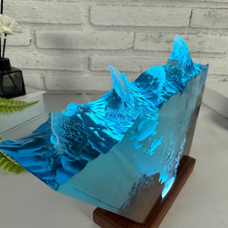 Deep Sea Mermaid Resin Lamp