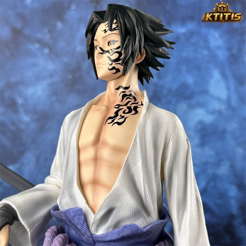 Sasuke Curse Mark & Hawk Statue 42CM