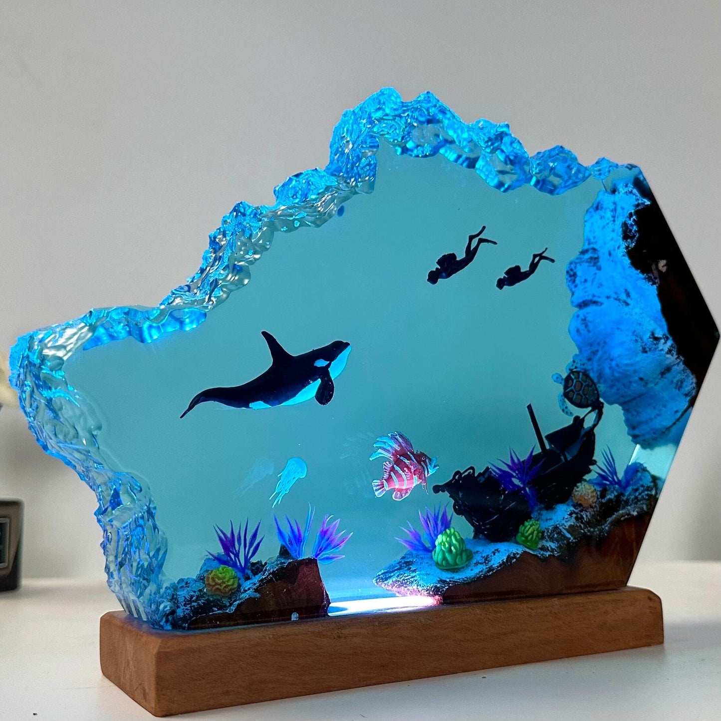 Handmade Epoxy Resin Lamp