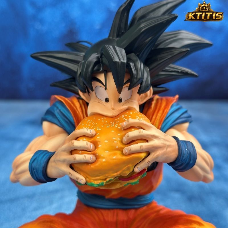 Dragon Ball Son Goku Enjoying a Burger Figure