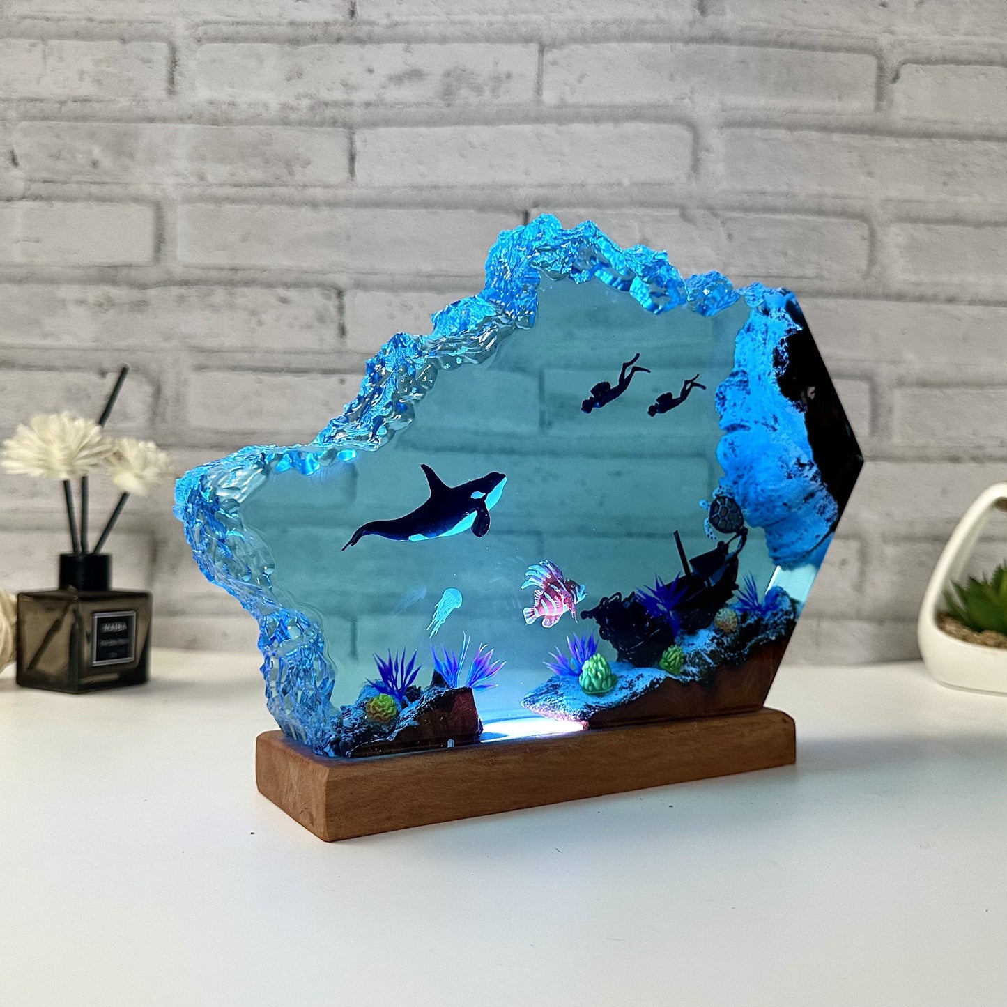 Handmade Epoxy Resin Lamp