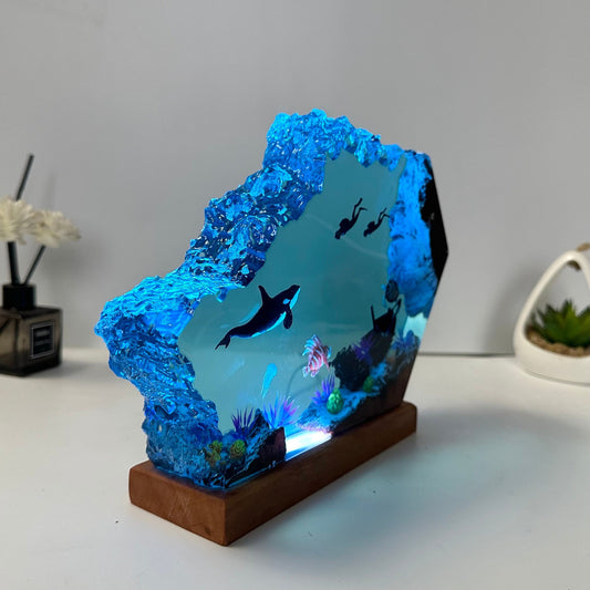 Handmade Epoxy Resin Lamp