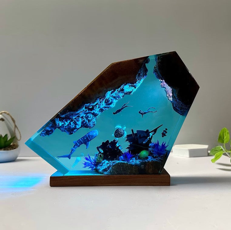 Submarine Resin Night Lamp