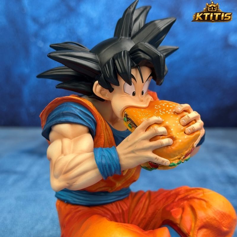 Dragon Ball Son Goku Enjoying a Burger Figure