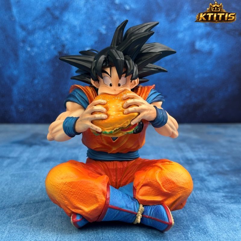 Dragon Ball Son Goku Enjoying a Burger Figure