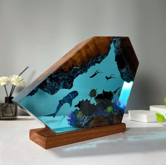 Submarine Resin Night Lamp