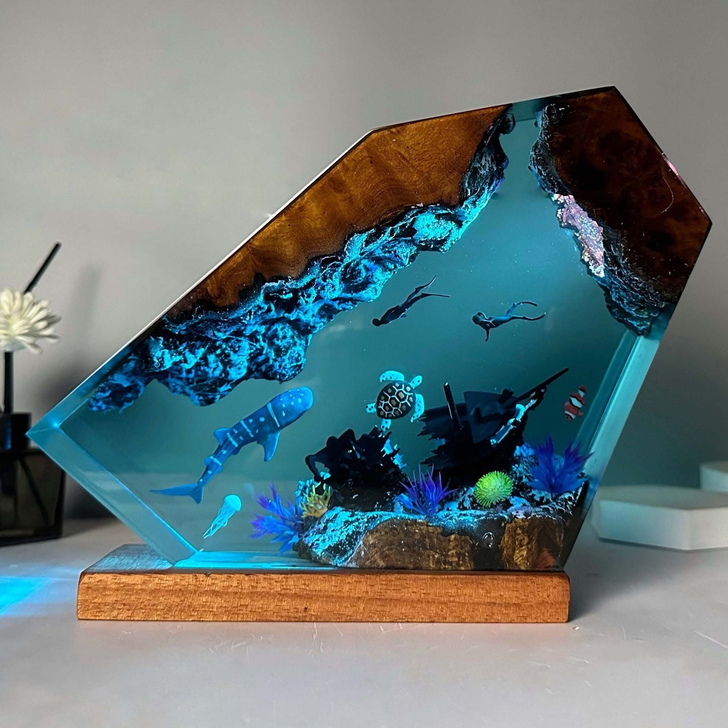 Submarine Resin Night Lamp