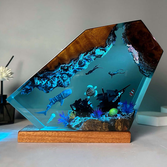 Submarine Resin Night Lamp