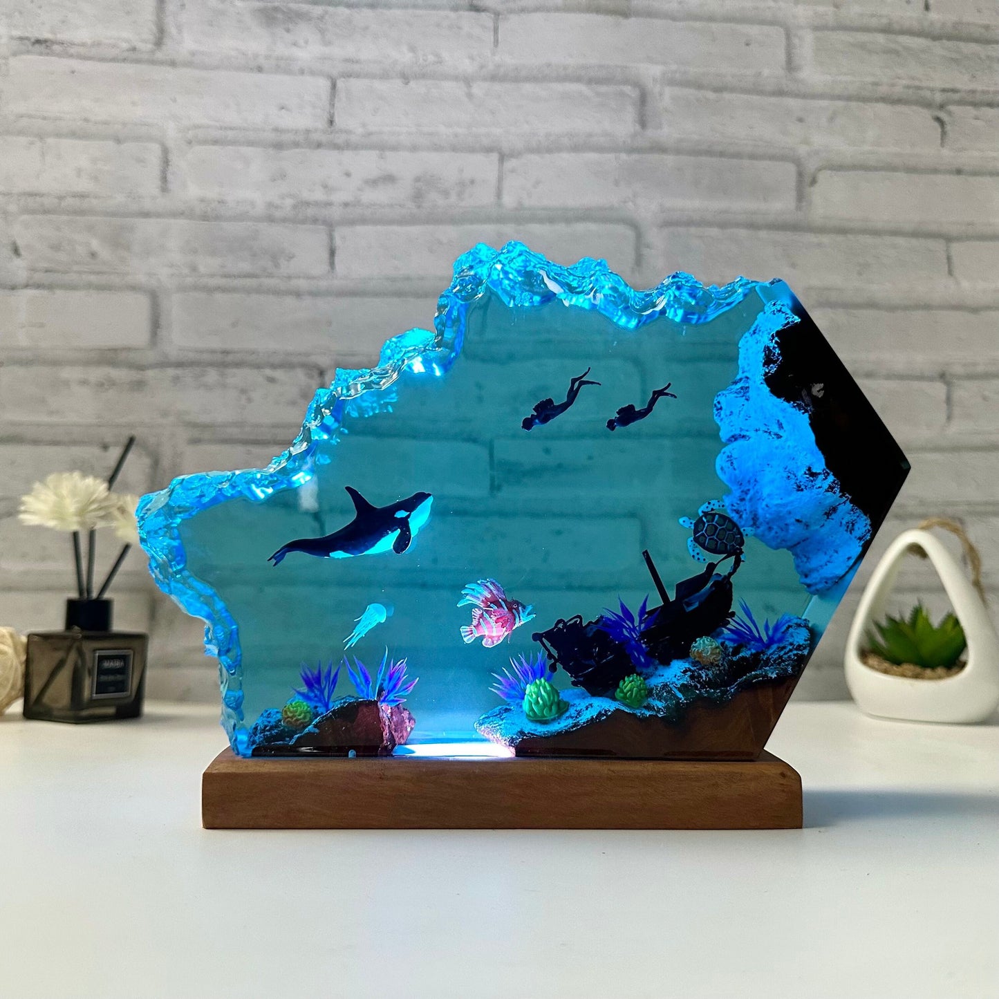 Handmade Epoxy Resin Lamp