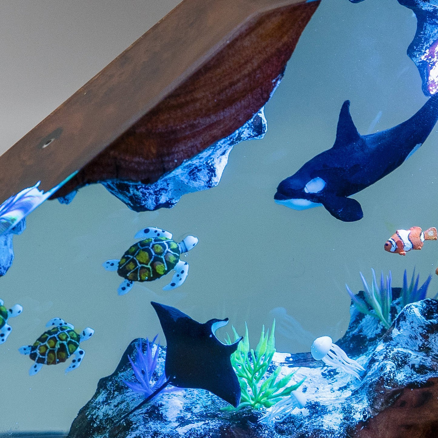 Orca & Turtle Resin Night Light
