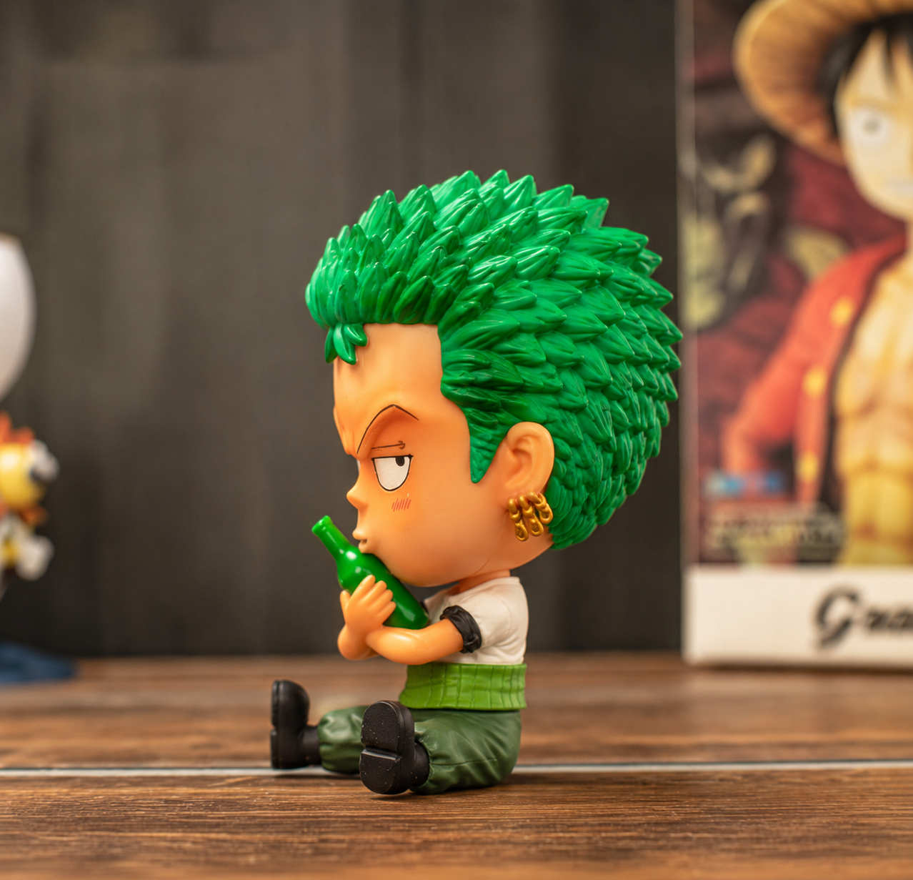 One Piece Roronoa Zoro Chibi Figure – Cute Anime Collectible