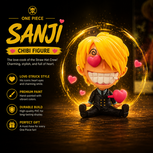 One Piece Sanji Chibi Figure – Cute Anime Collectible