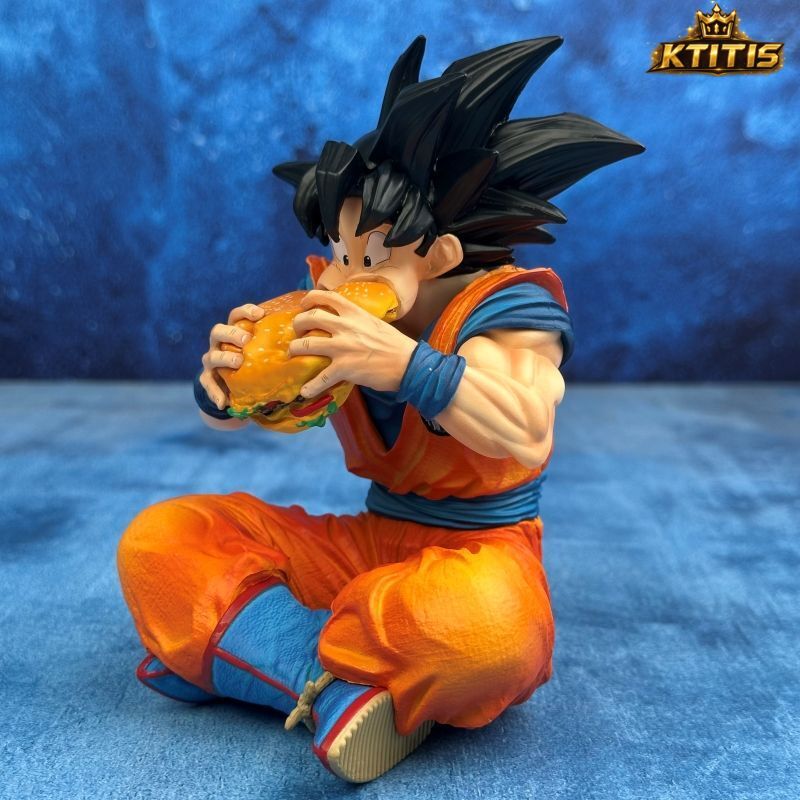 Dragon Ball Son Goku Enjoying a Burger Figure