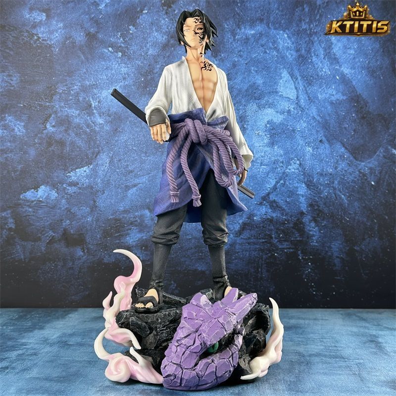 Sasuke Curse Mark & Hawk Statue 42CM