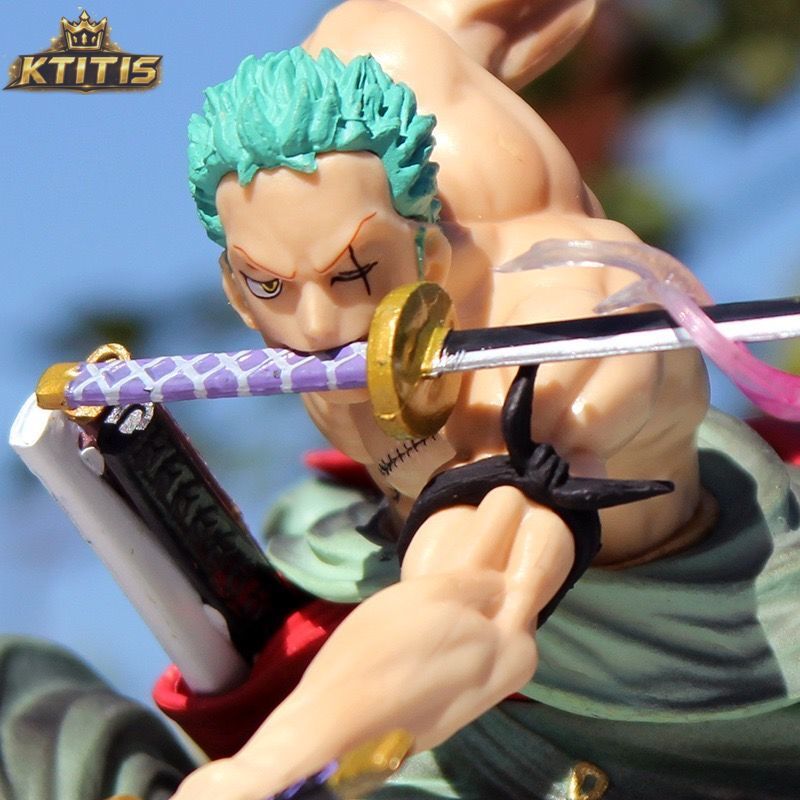 One Piece Roronoa Zoro Figure – Pirate Hunter 3-Sword Statue