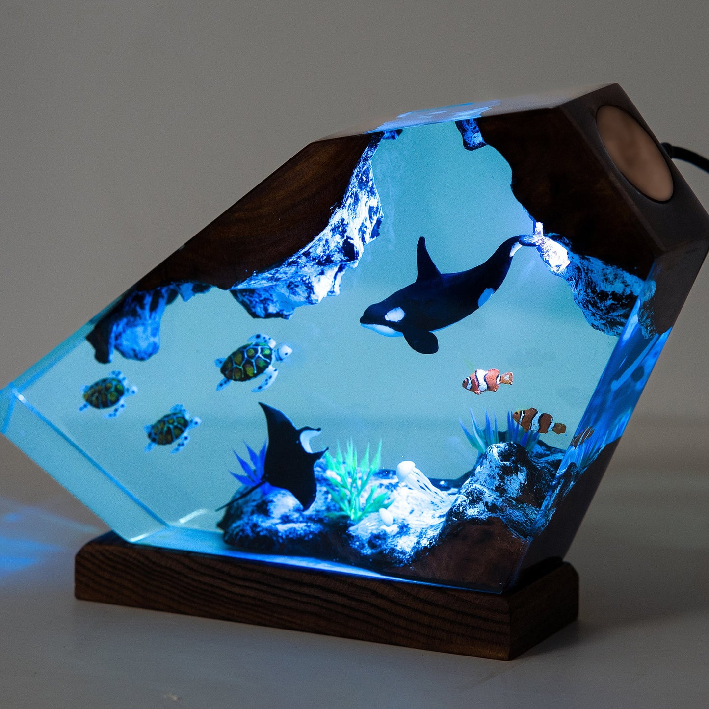 Orca & Turtle Resin Night Light