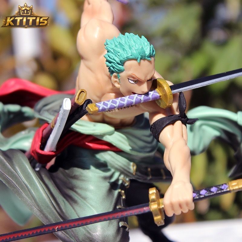 One Piece Roronoa Zoro Figure – Pirate Hunter 3-Sword Statue