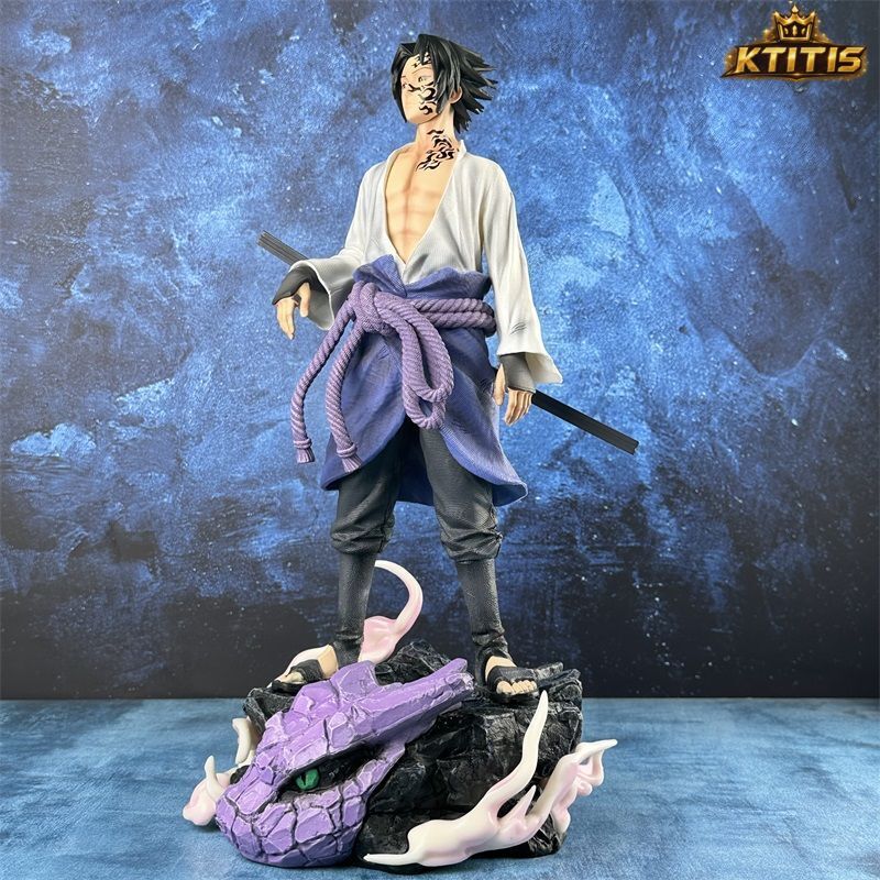 Sasuke Curse Mark & Hawk Statue 42CM
